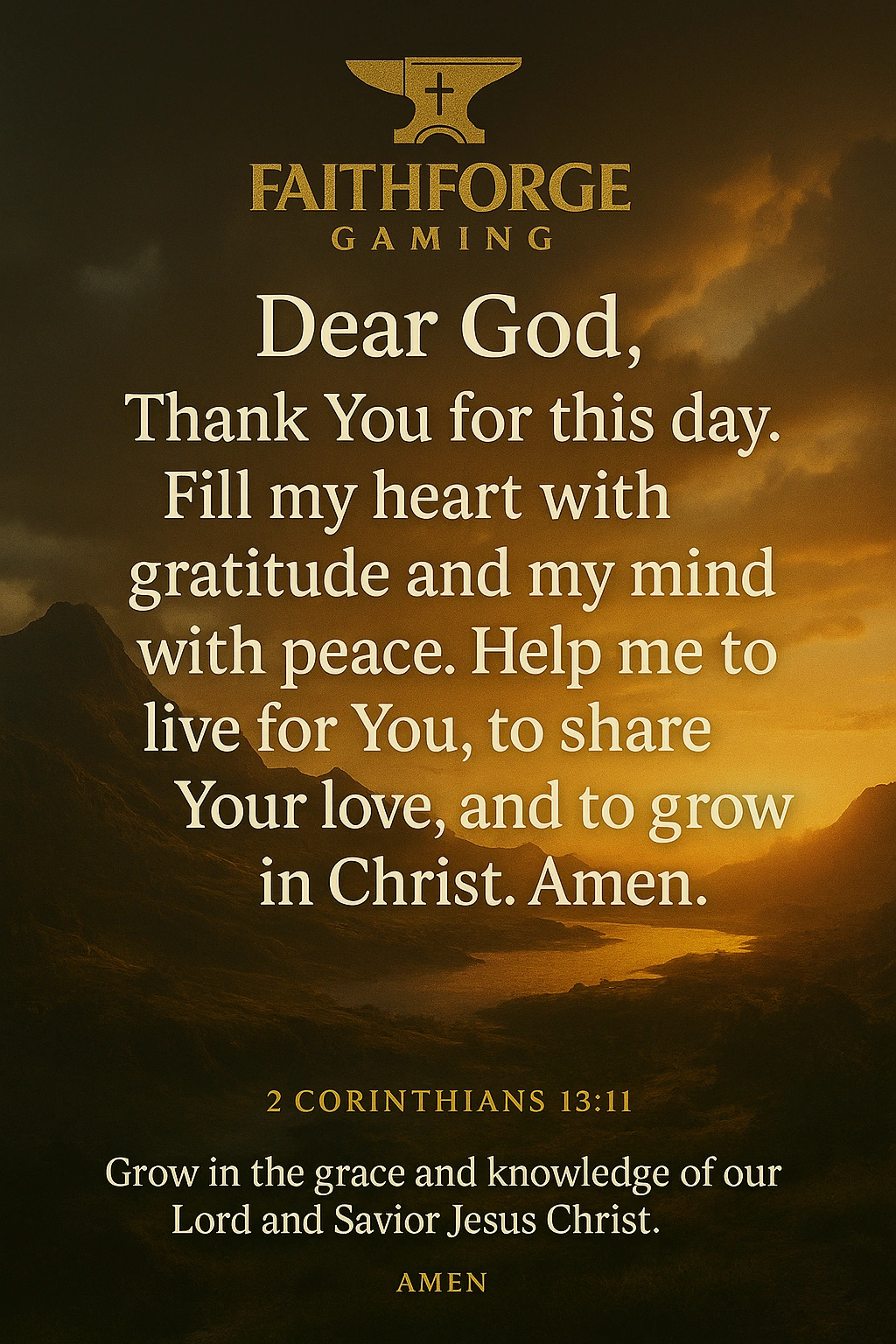 FaithForge Prayer 15